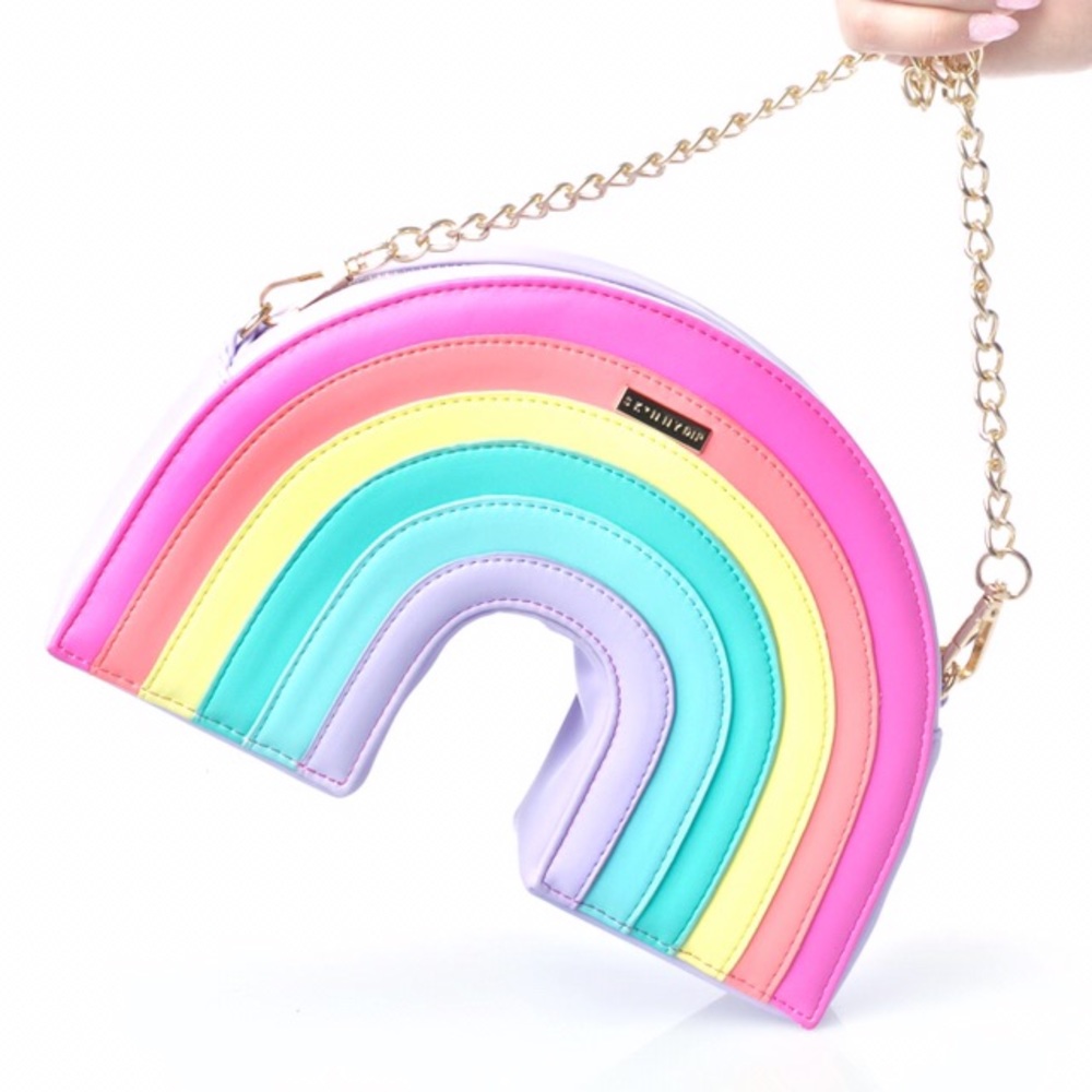 Pastel Rainbow Crossbody Purse